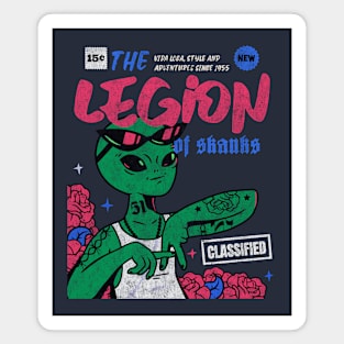 Legion Of Skanks Gangster alien comic Book cover art Magnet